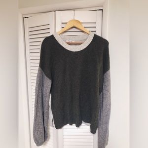 Madewell Balloon Sleeve Alpaca Wool Sweater